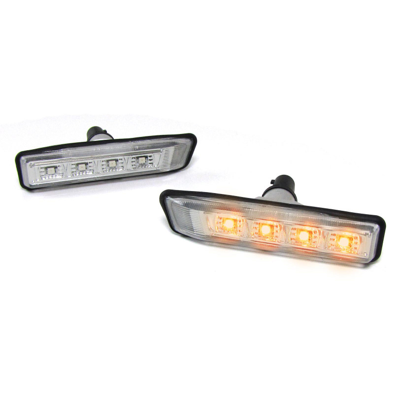 BMW LED pagriezieni spārnos, hromēti 