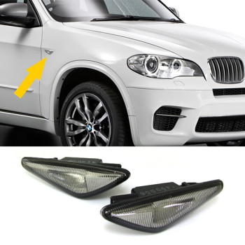 BMW e70, e71, f25, f26 LED sidemarkers, light/smoked