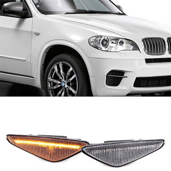 BMW e70, e71, f25, f26 dinamiskie LED pagriezieni spārnos, white