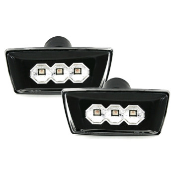 Opel Adam, Astra H, Astra J GTC, Corsa D, Insignia, Meriva, Zafira B; Chevrolet Cruze LED pagriezieni spārnos, melni