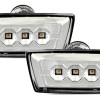 Opel Adam, Astra H, Astra J GTC, Corsa D, Insignia, Meriva, Zafira B; Chevrolet Cruze LED pagriezieni spārnos, hromēti
