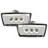 Opel Adam, Astra H, Astra J GTC, Corsa D, Insignia, Meriva, Zafira B; Chevrolet Cruze LED pagriezieni spārnos, hromēti