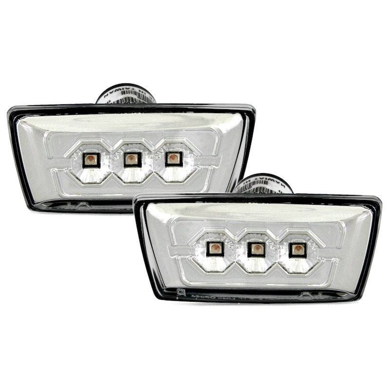 Opel Adam, Astra H, Astra J GTC, Corsa D, Insignia, Meriva, Zafira B; Chevrolet Cruze LED pagriezieni spārnos, hromēti