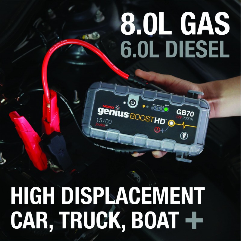 Auto akumulatora starteris, būsteris NOCO GENIUS BOOST HD GB70 2000A