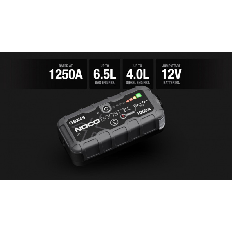 Auto akumulatora starteris, būsteris NOCO GENIUS BOOST HD GBX45 1250A