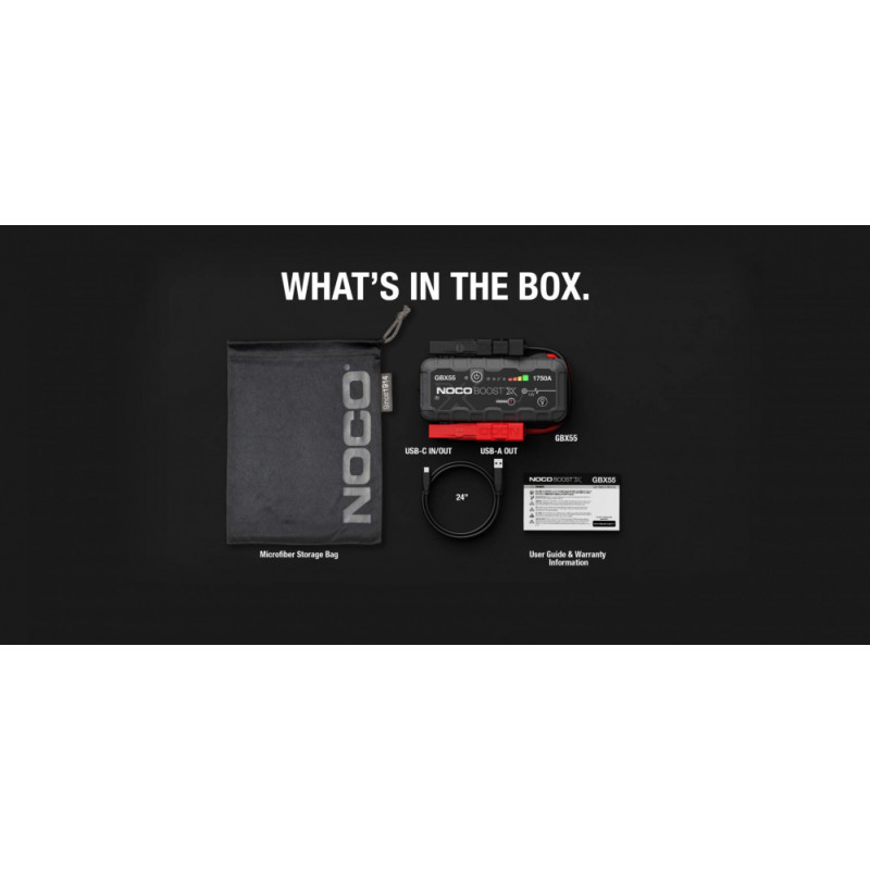 Auto akumulatora starteris, būsteris NOCO GENIUS BOOST HD GBX55 1750A