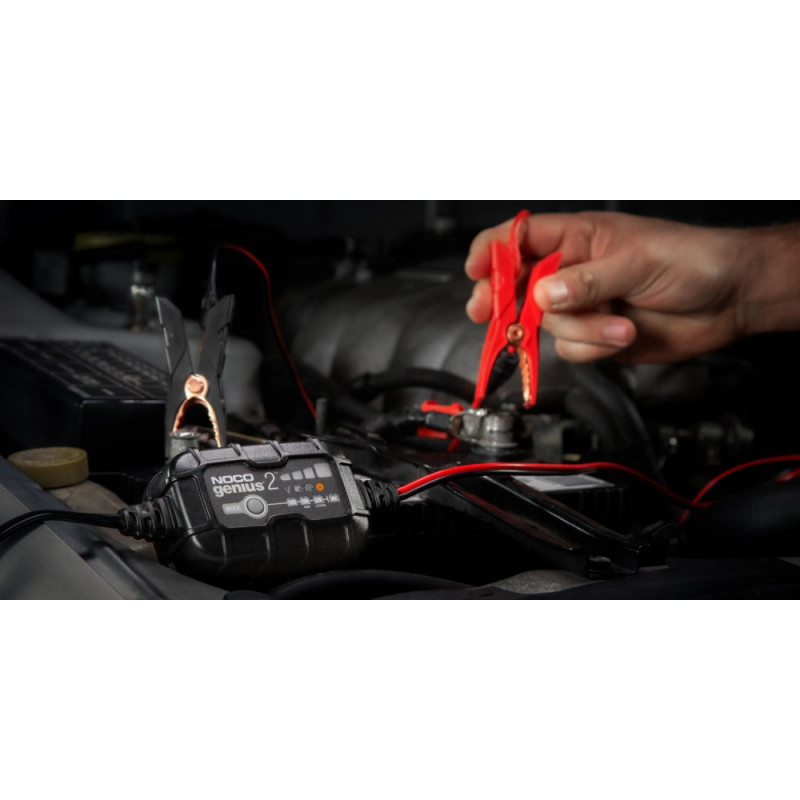 NOCO GENIUS2 auto akumulatora lādētājs un uzturētājs 2A 6V/12V 2EU