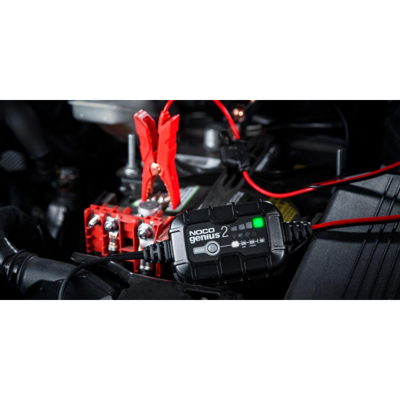 NOCO GENIUS2 auto akumulatora lādētājs un uzturētājs 2A 6V/12V 2EU