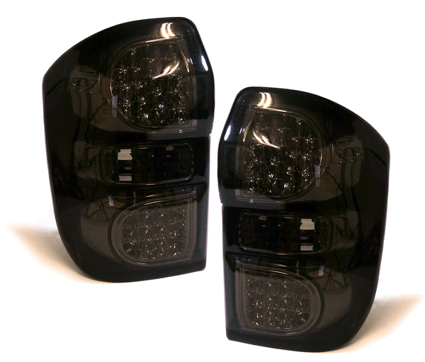 Toyota RAV4 (00-06) LED aizmugurējie lukturi, melni/tonēti